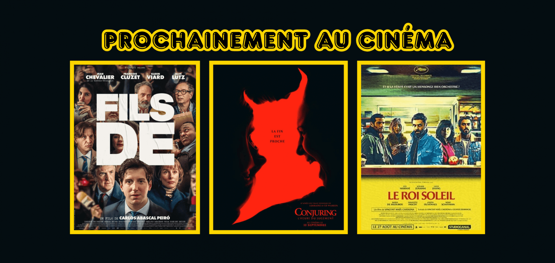 actualité prochainement