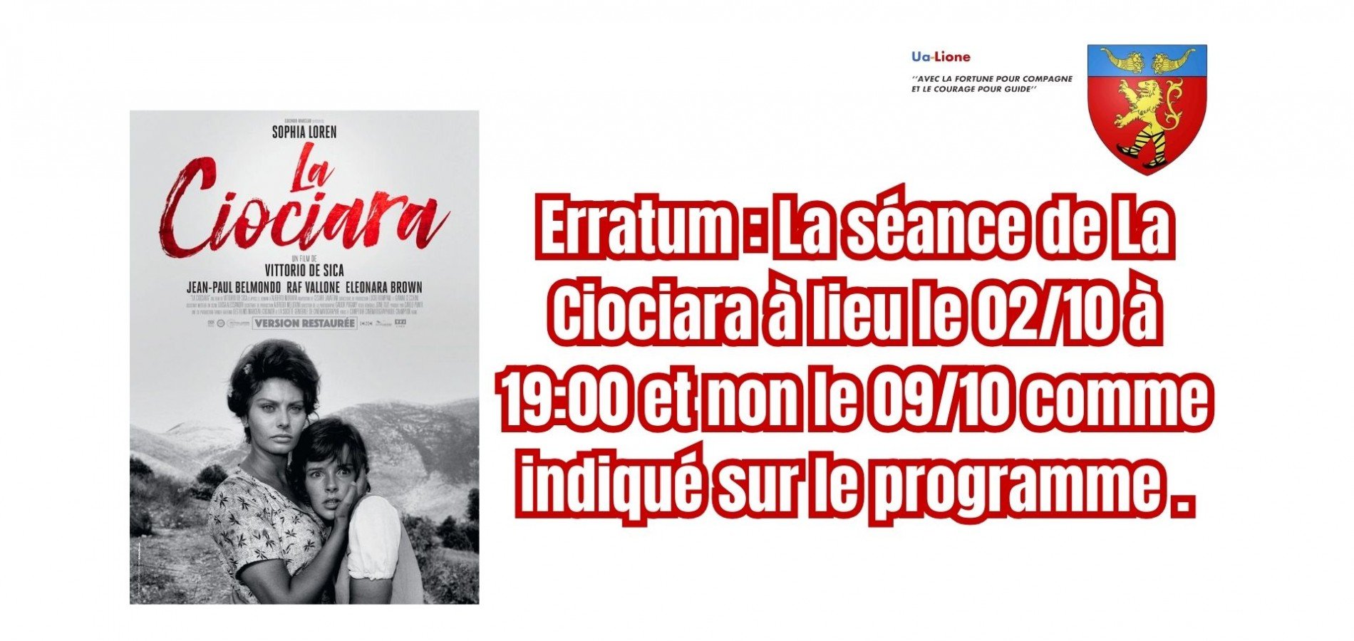 actualité Erratum